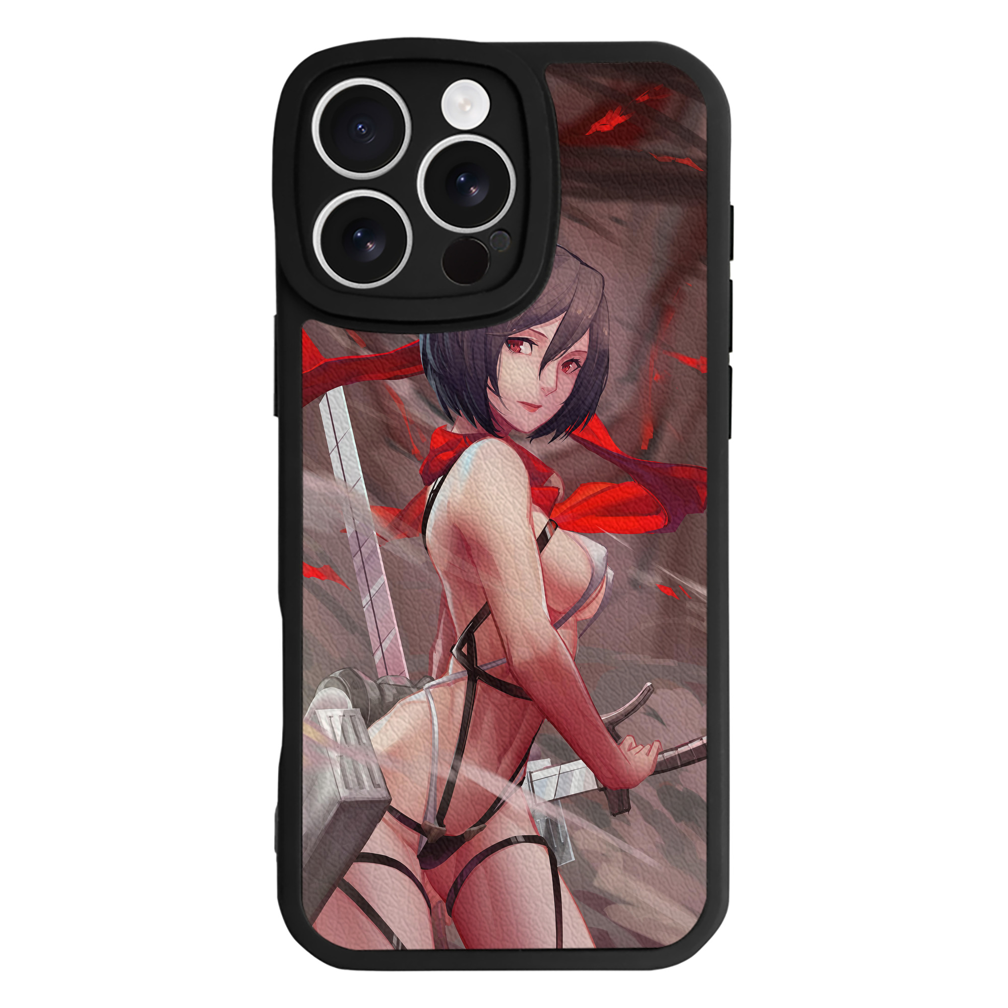（画像用） 進撃の巨人 Attack on Titan 【iPhone 16シリーズ対応】シリコンスマホケース（レザー調） 材質：シリコン